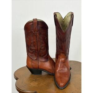 Durango Women's 7 Brown Tooled Embossed Leather Western Cowboy Boots RD6204